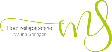 Marina Springer Hochzeitspapeterie Logo